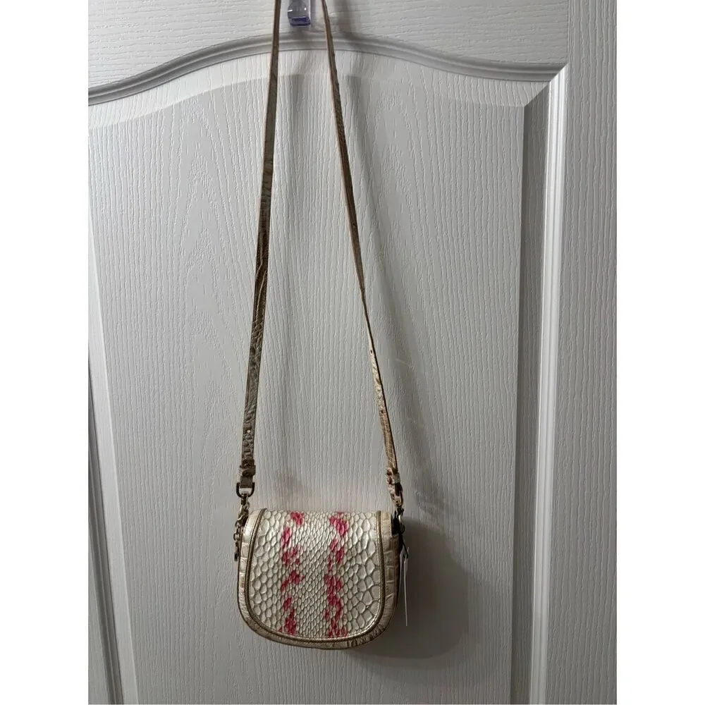 NWT Brahmin Valentia Collection Apricot Rose Briar Crossbody Bag - Picture 3 of 5